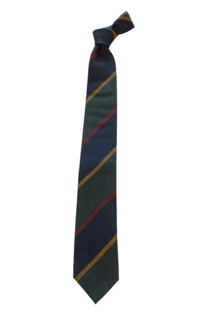 Robert Jensen Regimental Stripe Tie: Washed Green