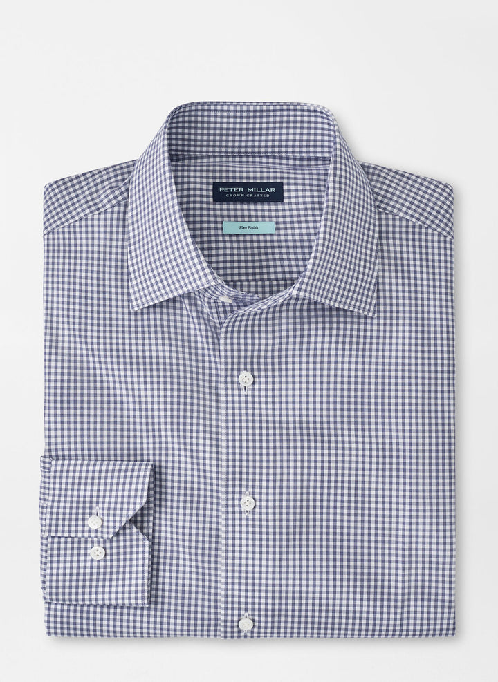 Peter Millar Renato Cotton Sport Shirt: Atlantic Blue