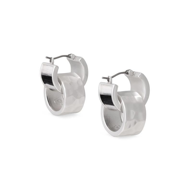 Brackish Silver Hoop Earring: Melissa