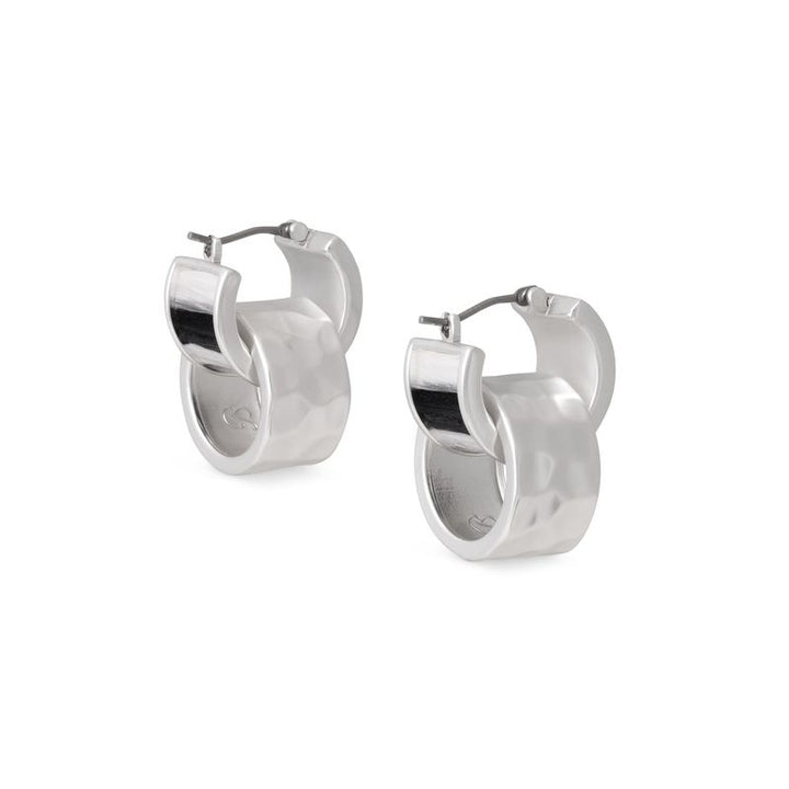 Brackish Silver Hoop Earring: Melissa
