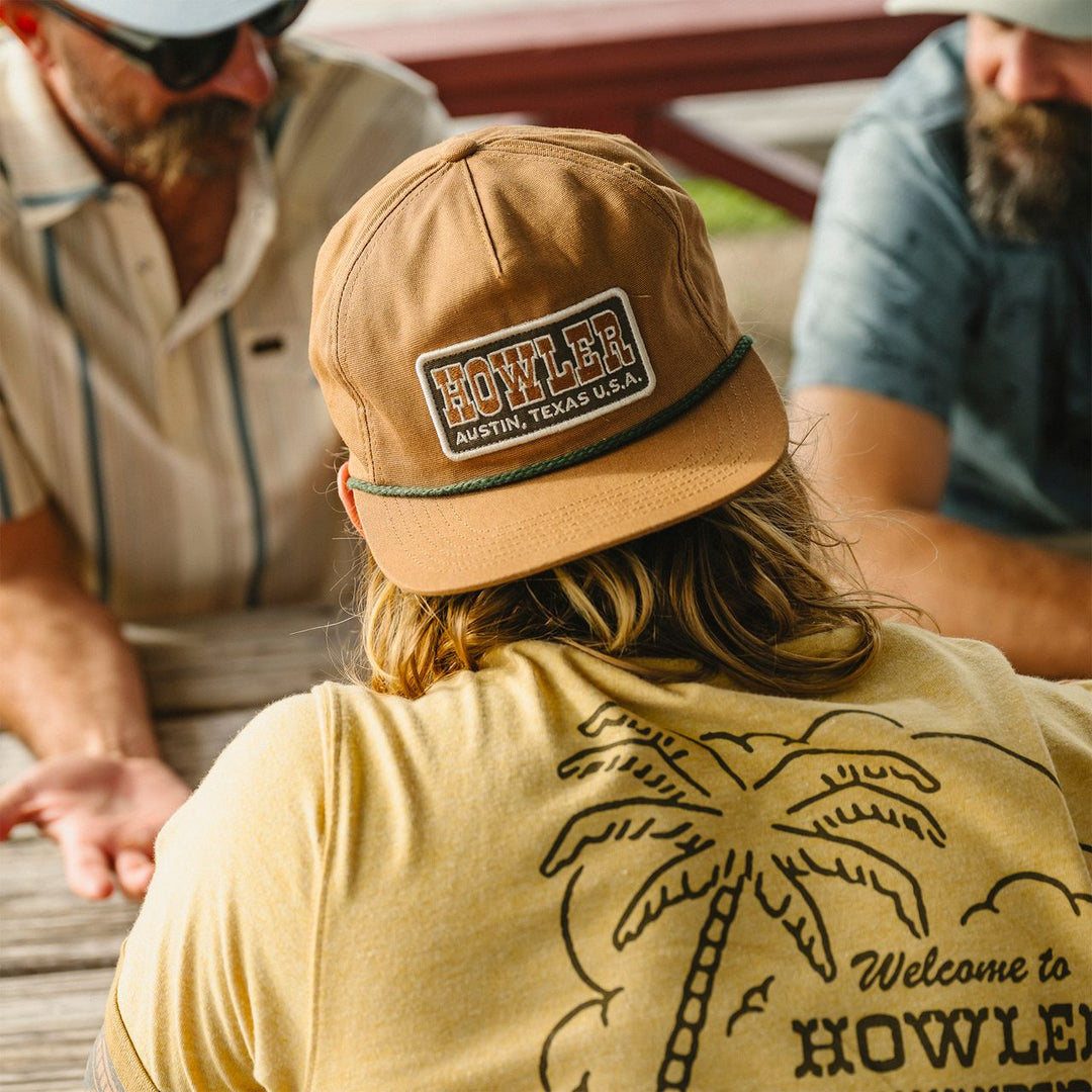 Howler Bros Unstructured Snapback Hat - Howler Slab: Duck Brown