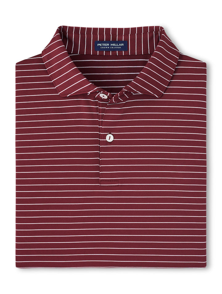 Peter Millar Crown Crafted Duet Performance Jersey Polo: Vermouth