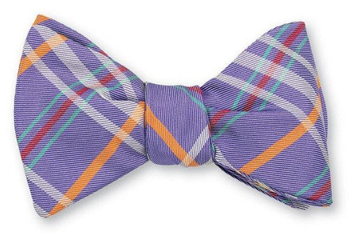 R Hanauer Roslyn Plaid Bowtie - Violet