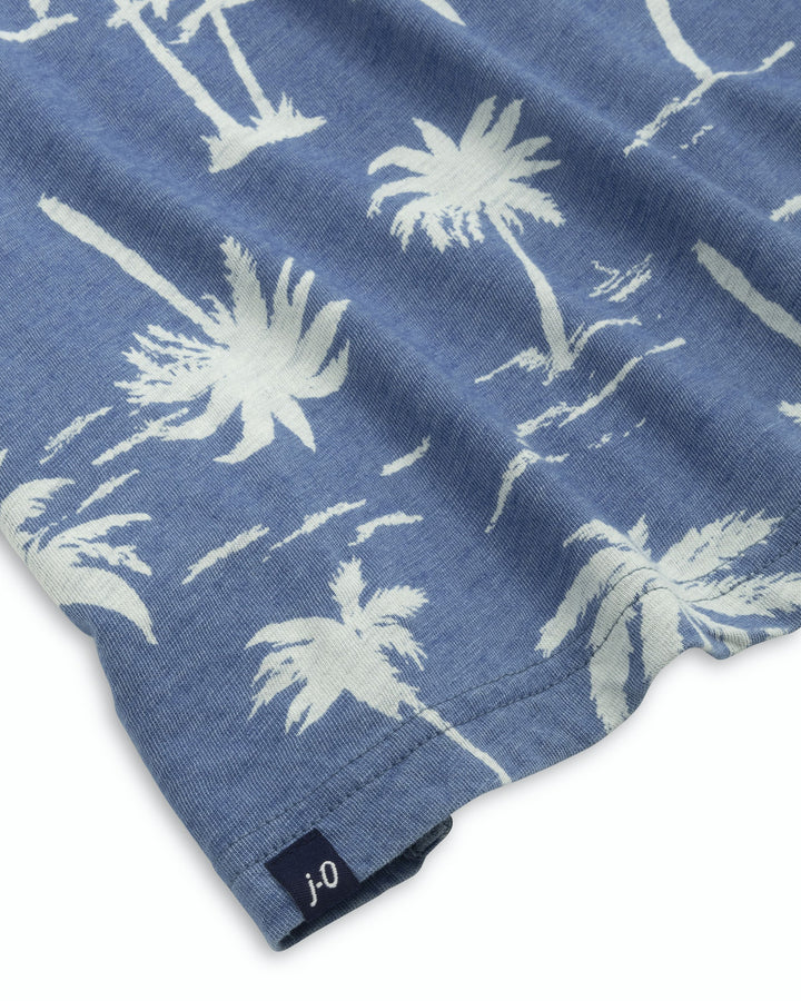 Johnnie-O Palmy Printed Polo: Indigo