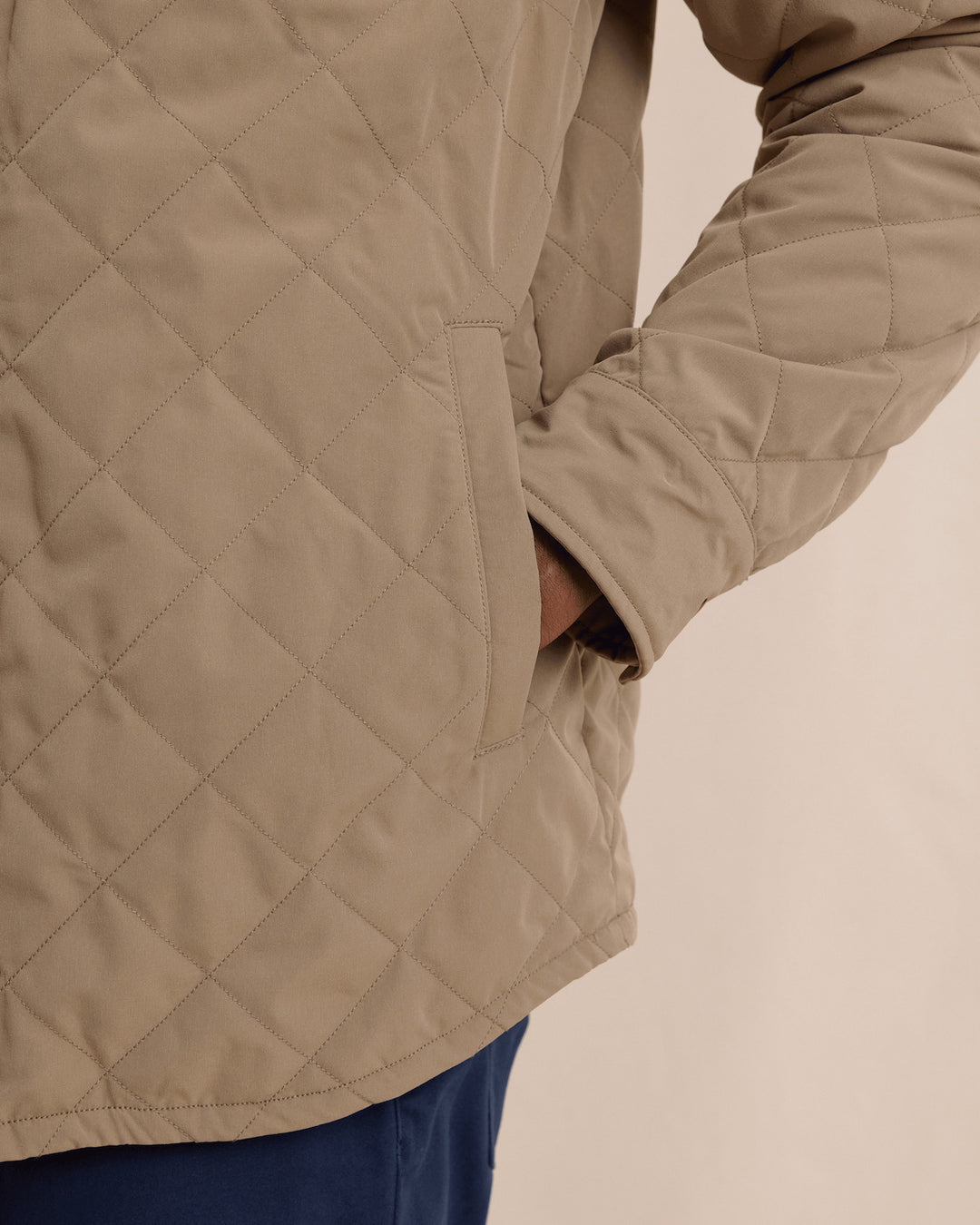 Southern Tide Grafton Quilted Jacket: Petrified Oak