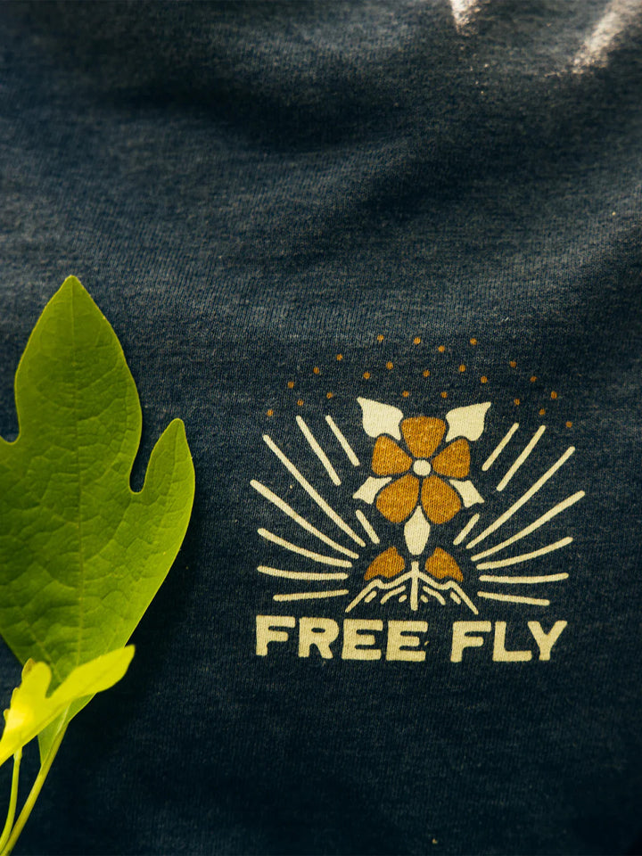 Free Fly Mellow Meadow Long Sleeve T-shirt: Heather Black Sand