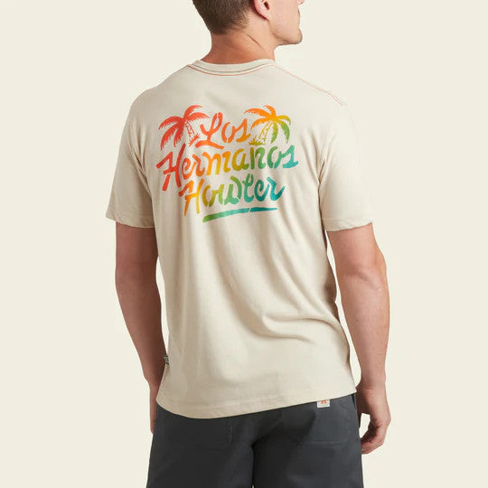 Howler Brothers Los Hermanos Palms Pocket T-Shirt: Sand