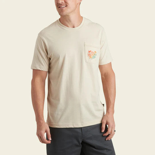 Howler Brothers Los Hermanos Palms Pocket T-Shirt: Sand