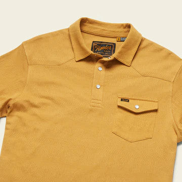 Howler Brothers Ranchero Jacquard Polo: Mescal Jacquard : Honey