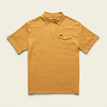 Howler Brothers Ranchero Jacquard Polo: Mescal Jacquard : Honey