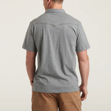 Howler Brothers Ranchero Polo: Deep Grey Heather