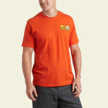 Howler Brothers Pelican Badge T-Shirt: Orange