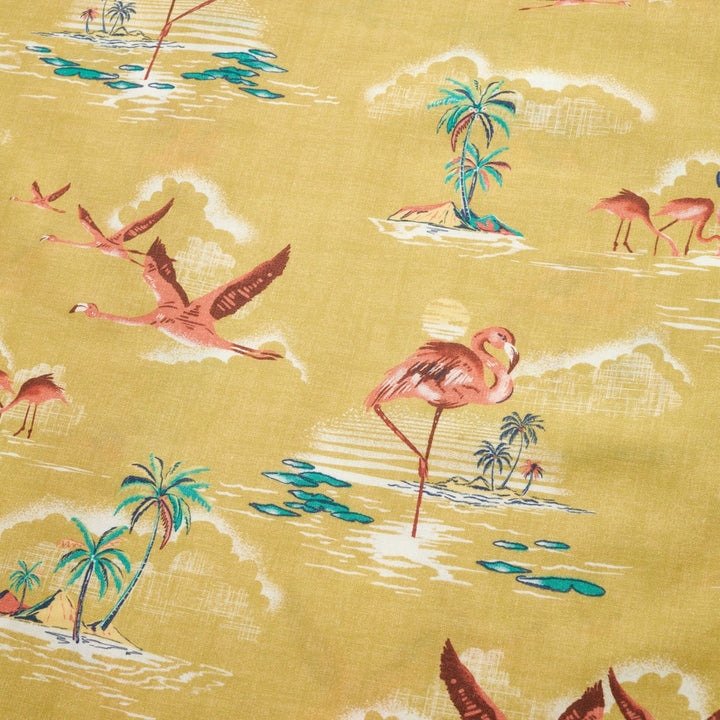 Howler Brothers Mansfield Shirt: Flamingo Flamboyance