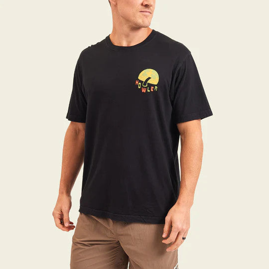 Howler Brothers Mash Up Cotton T-Shirt: Black