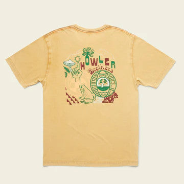 Howler Brothers Mash Up Cotton T-Shirt: Dijon