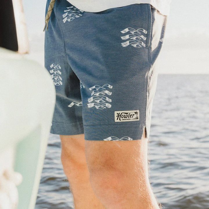 Howler Brothers Deep Set Boardshorts 17" - Flock Seagulls: Key Largo