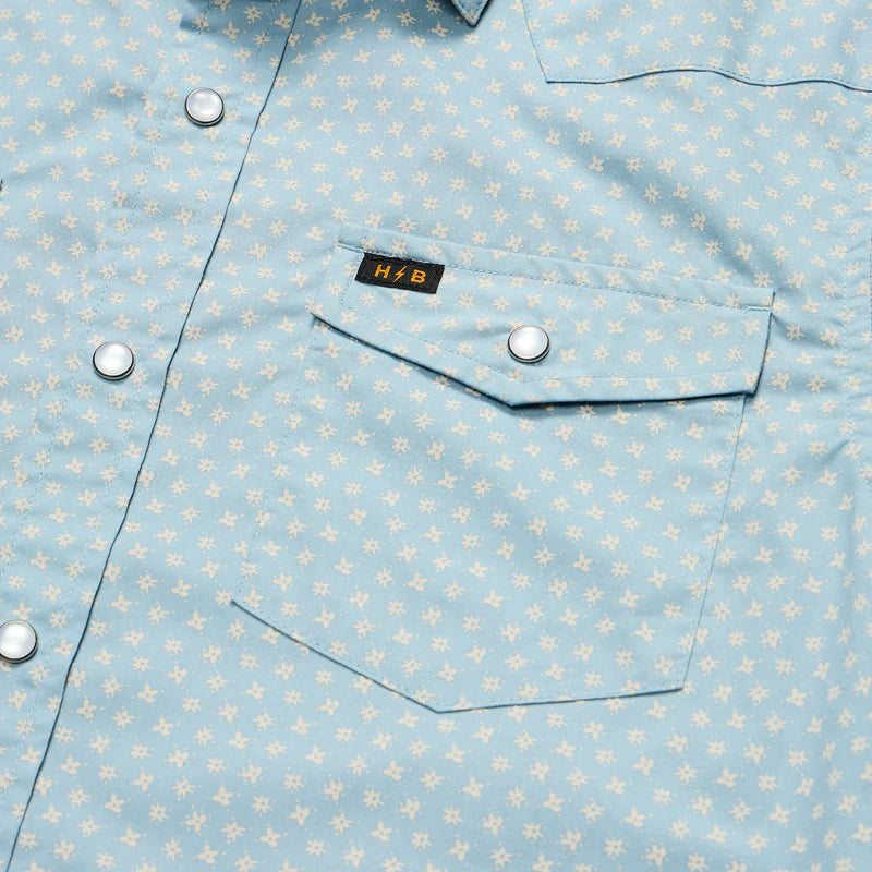 Howler Brothers H Bar B Snapshirt - Lockhart Floral: Pool Blue