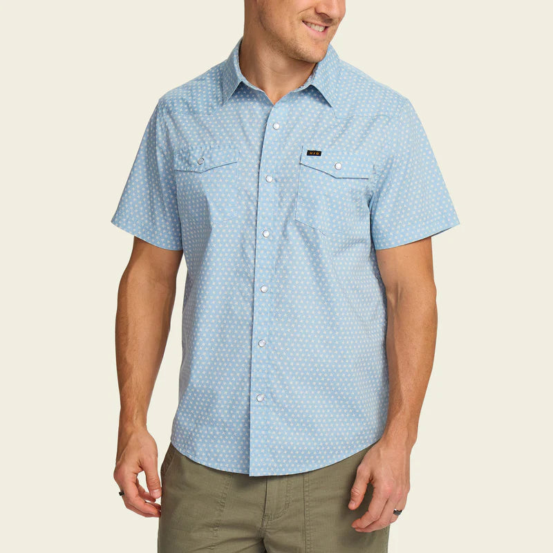 Howler Brothers H Bar B Snapshirt - Lockhart Floral: Pool Blue