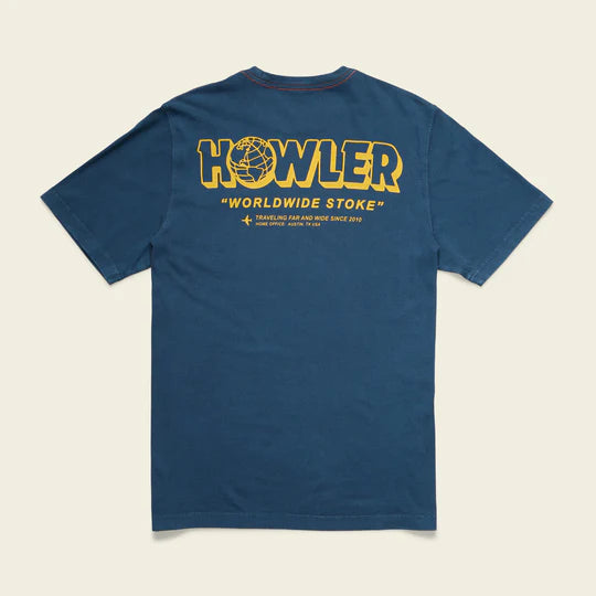 Howler Brothers Worldwide Stoke Cotton Pocket T-Shirt: Key Largo