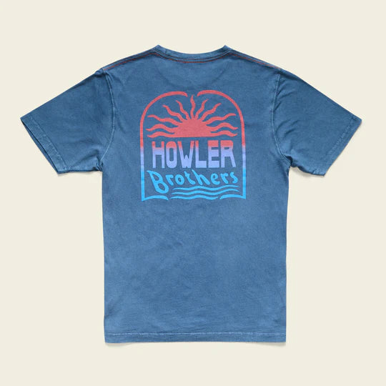 Howler Brothers El Sol Cotton Pocket T-Shirt: Key Largo