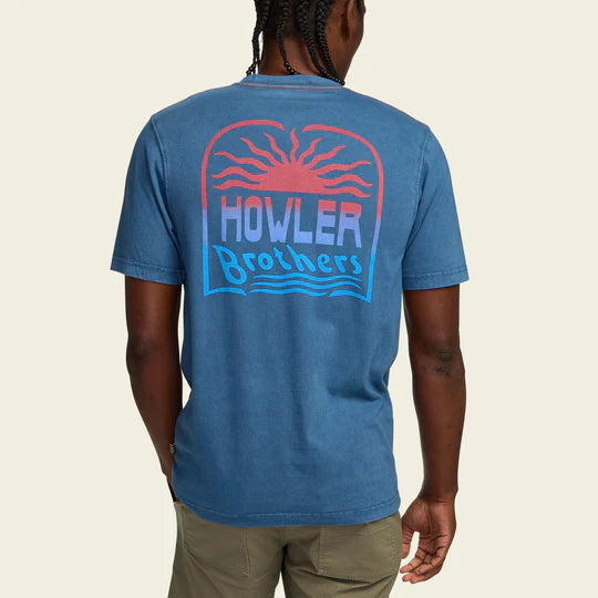 Howler Brothers El Sol Cotton Pocket T-Shirt: Key Largo