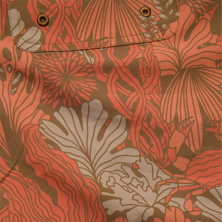 Howler Brothers Deep Set Boardshorts 17" - Reef Madness: Tangerine