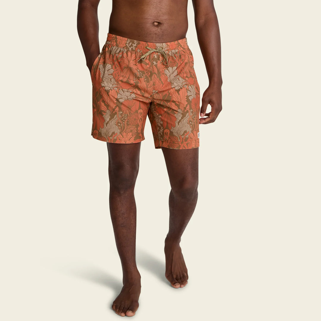 Howler Brothers Deep Set Boardshorts 17" - Reef Madness: Tangerine