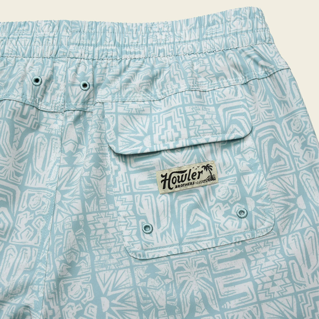 Howler Brothers Deep Set Boardshorts 17" - Tidal Tables: Seafoam