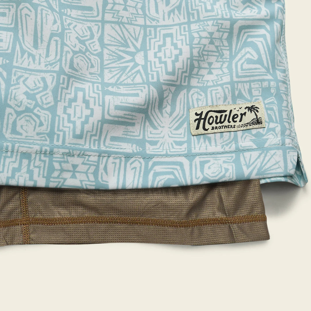 Howler Brothers Deep Set Boardshorts 17" - Tidal Tables: Seafoam