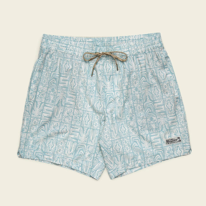 Howler Brothers Deep Set Boardshorts 17" - Tidal Tables: Seafoam