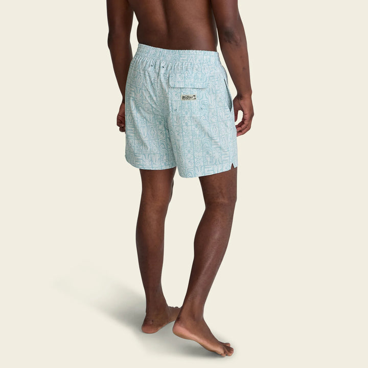Howler Brothers Deep Set Boardshorts 17" - Tidal Tables: Seafoam