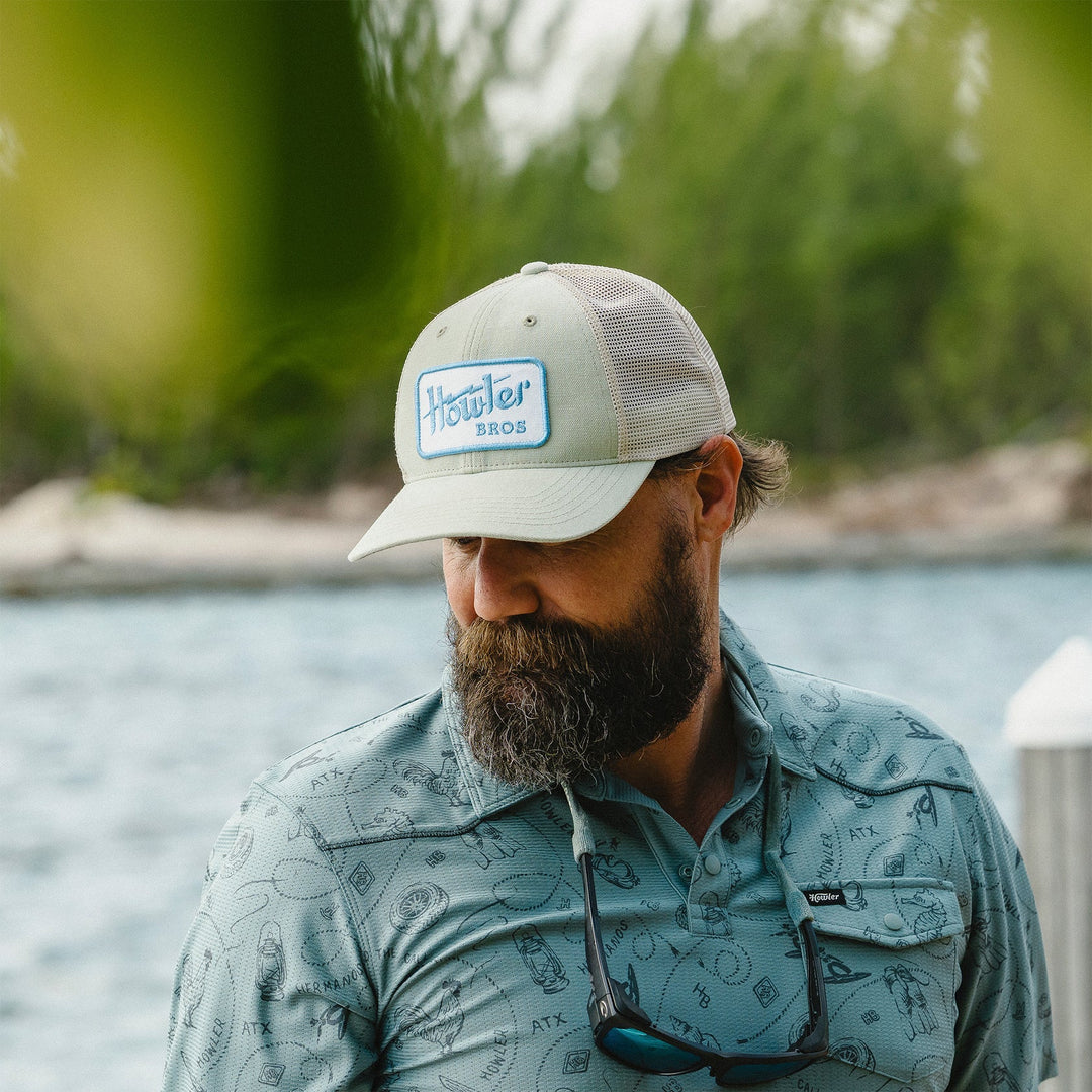 Howler Bros Howler Electric Standard Hat: Seafoam/White