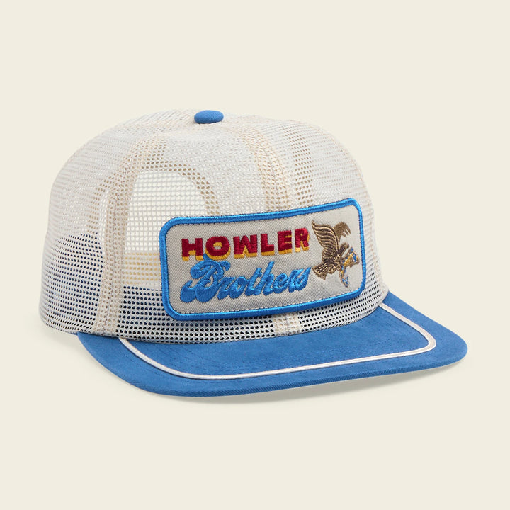 Howler Bros Osprey Prey Feedstore Snapback: Stone/Blue
