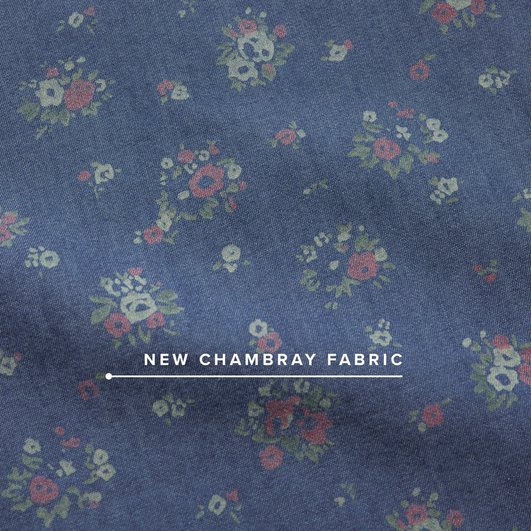 Howler Bros H Bar B Snapshirt - Bouquets: Washed Indigo