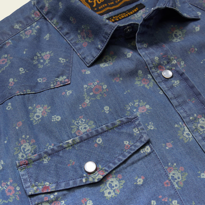 Howler Bros H Bar B Snapshirt - Bouquets: Washed Indigo