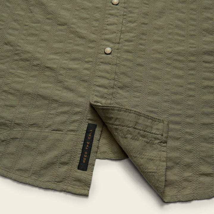 Howler Bros H Bar B Snapshirt - Eyelet Stripe: Cadet
