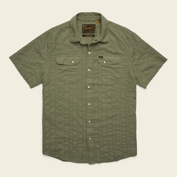 Howler Bros H Bar B Snapshirt - Eyelet Stripe: Cadet