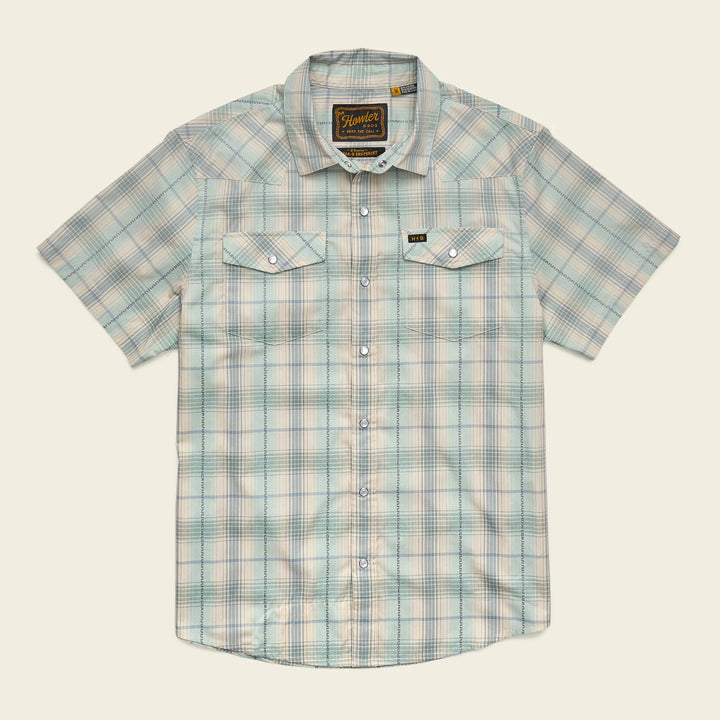 Howler Bros H Bar B Snapshirt - Prairie Plaid: Seafoam