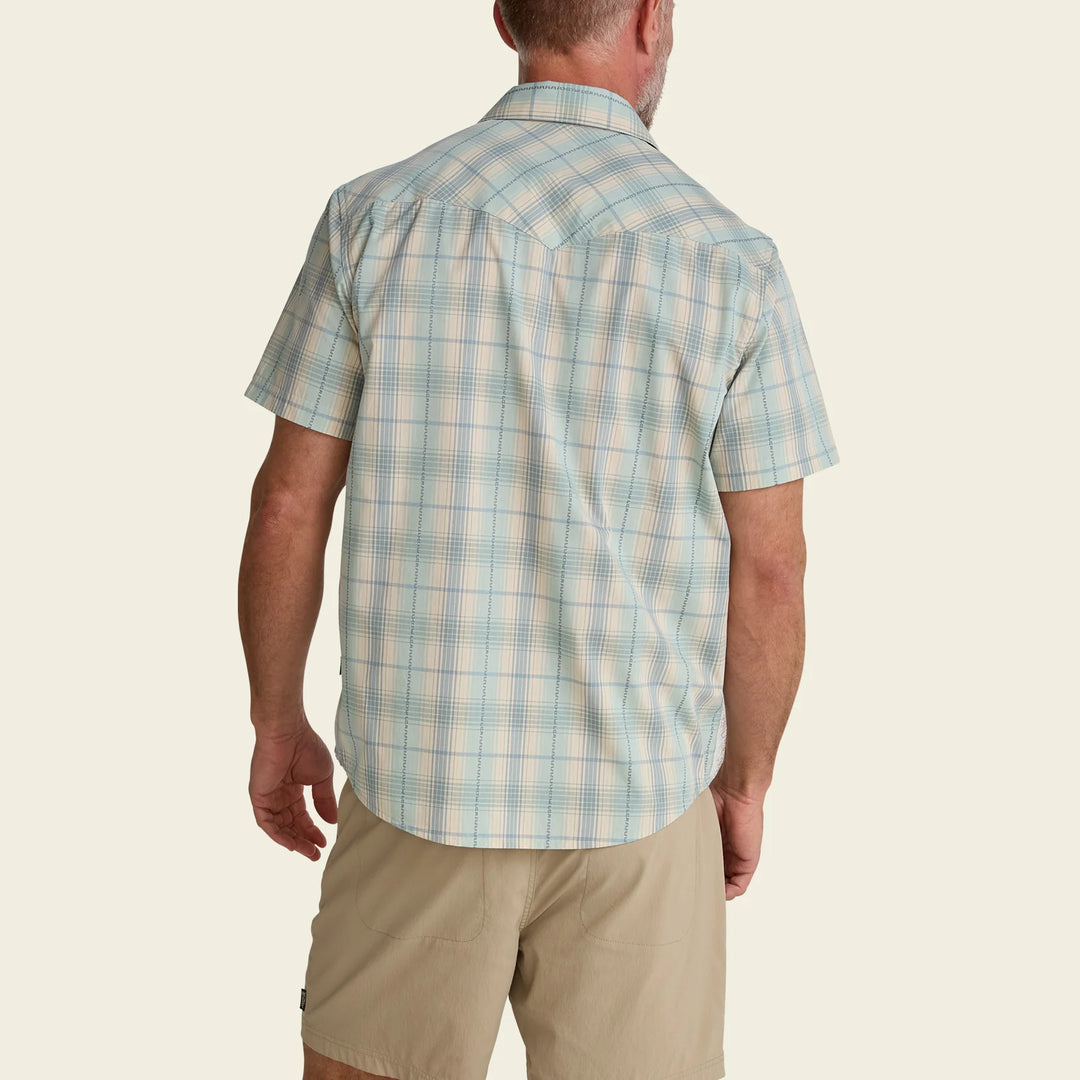 Howler Bros H Bar B Snapshirt - Prairie Plaid: Seafoam