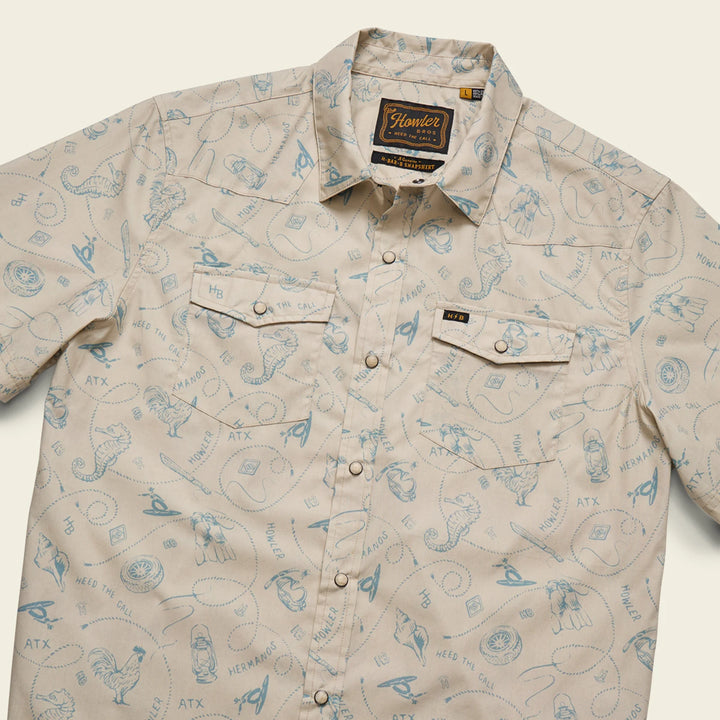 Howler Bros H Bar B Snapshirt - Sea Rodeo: Sand