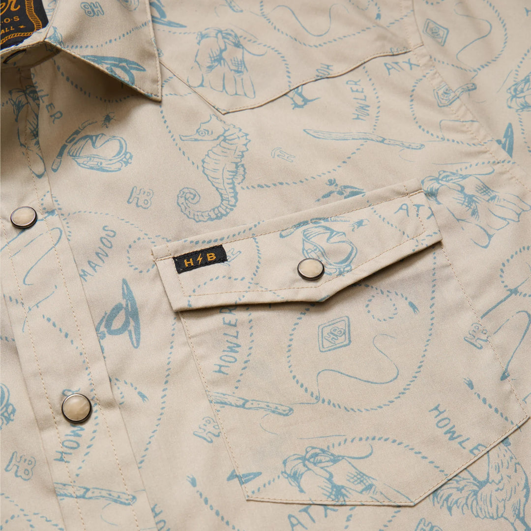 Howler Bros H Bar B Snapshirt - Sea Rodeo: Sand