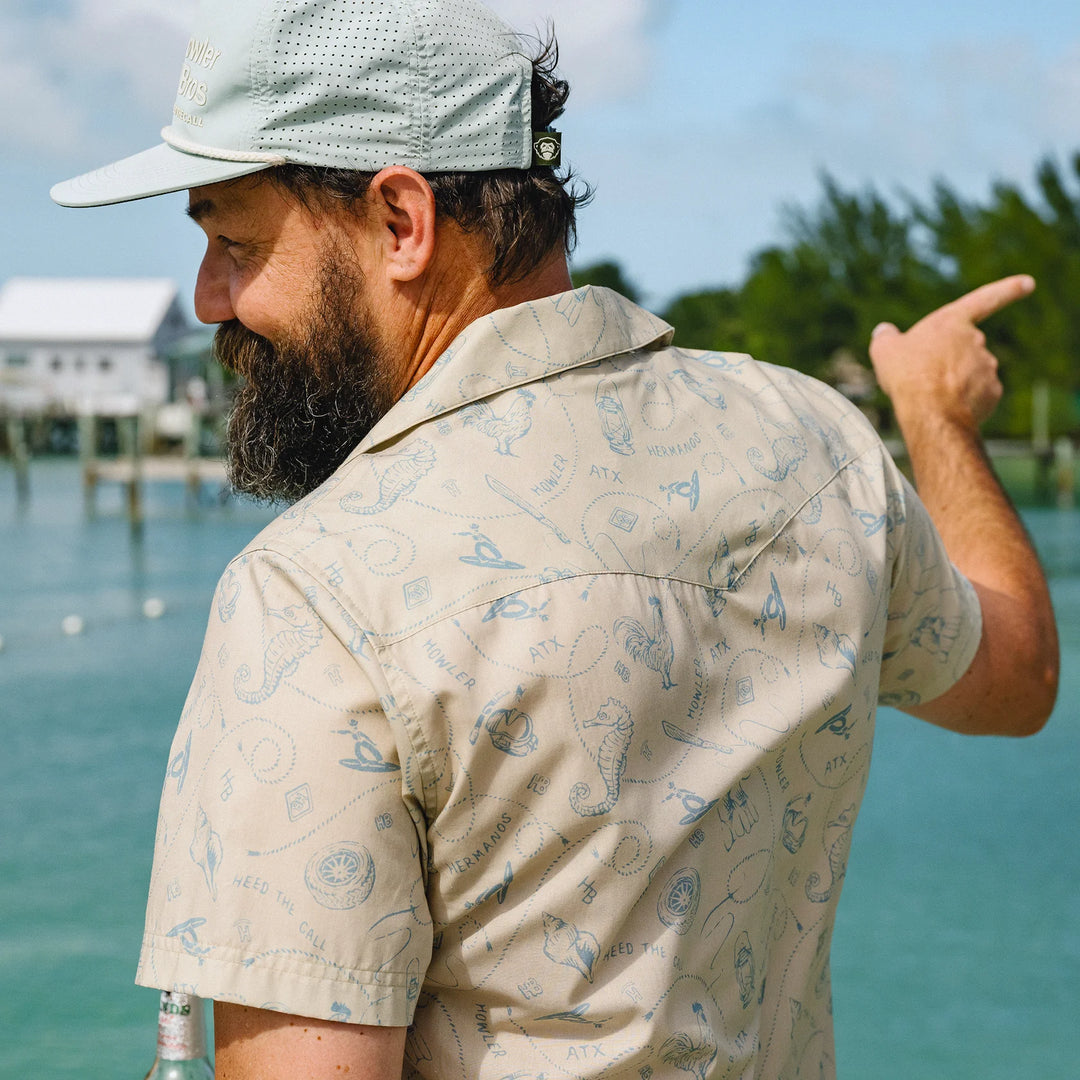 Howler Bros H Bar B Snapshirt - Sea Rodeo: Sand