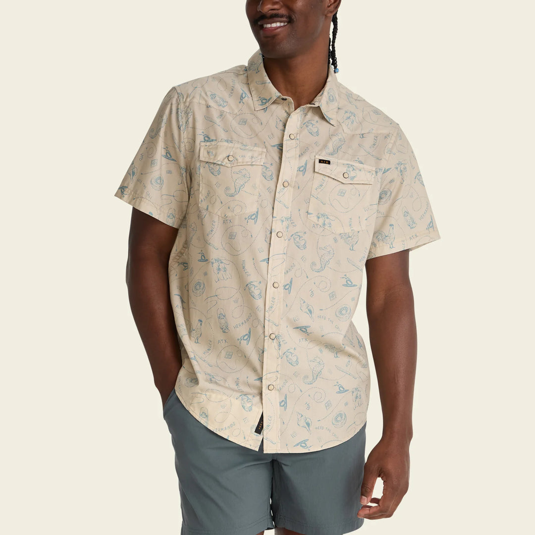 Howler Bros H Bar B Snapshirt - Sea Rodeo: Sand