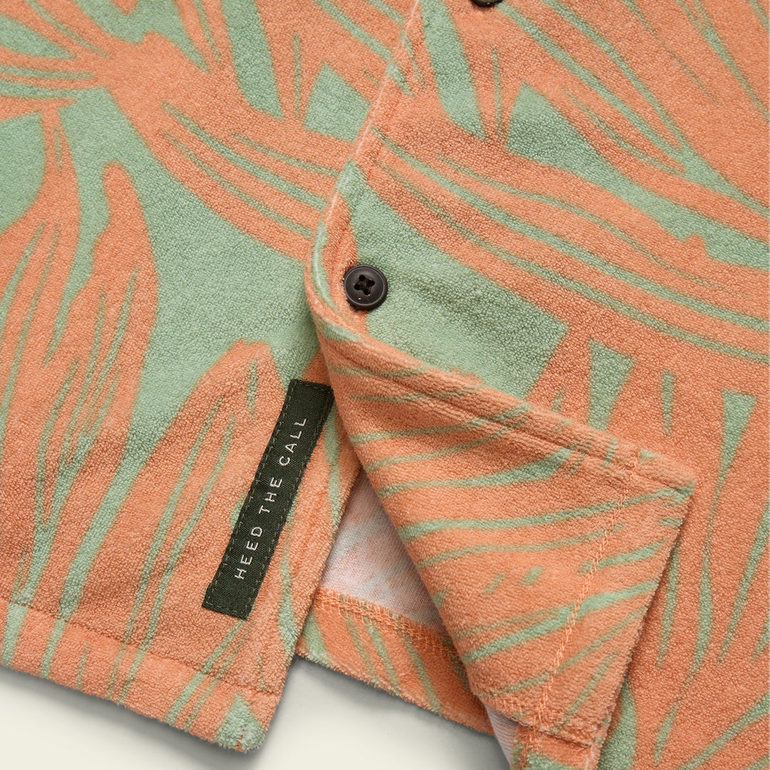 Howler Bros Palapa Terry Shirt: Full Frondal - Dreamsicle