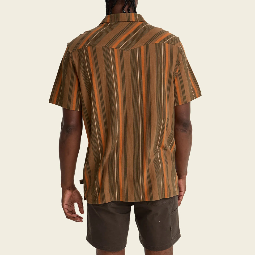 Howler Bros Ranchero Polo: Old Bill Stripe - Otter