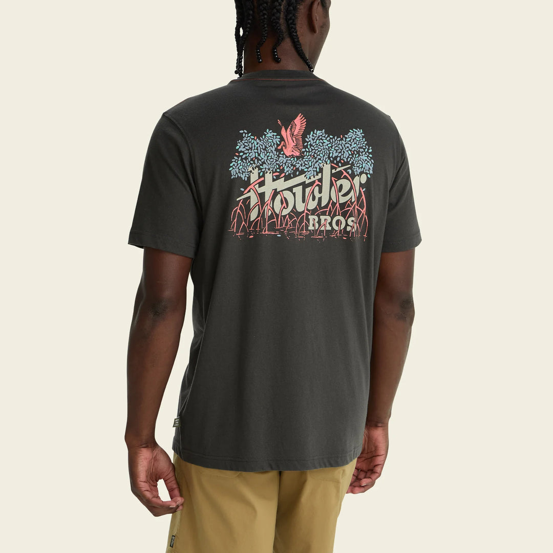 Howler Bros Electric Mangroves T-Shirt: Antique Black
