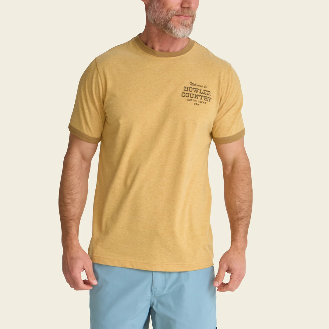 Howler Country Cotton Ringer T-Shirt: Honey Heather