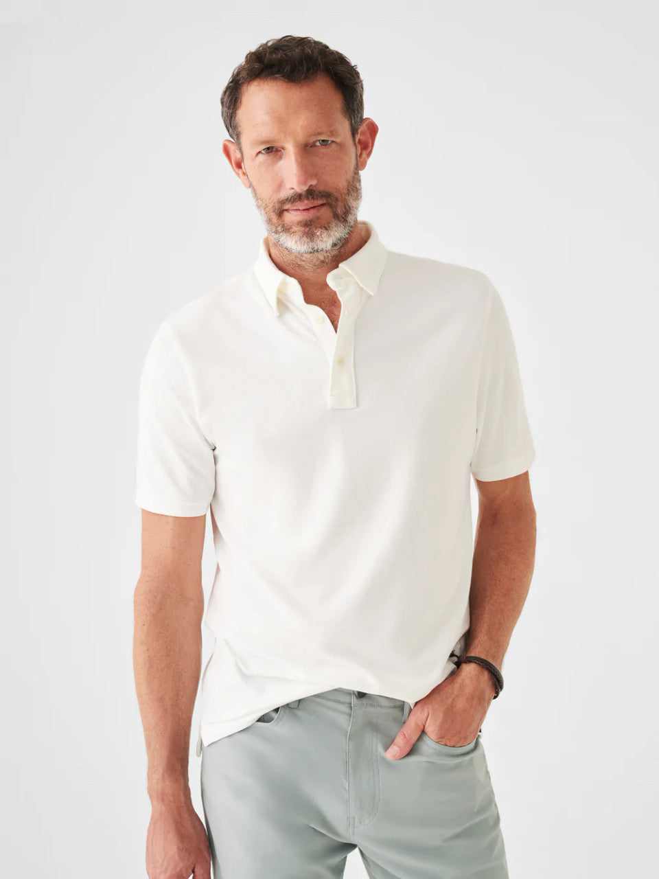 Faherty Movement™ Short-Sleeve Polo: White – Craig Reagin Clothiers