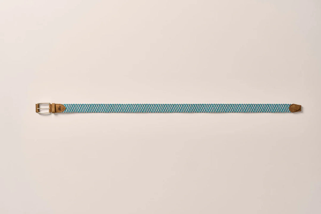 Johnnie-O Cotton Stretch Belt: Bluegrass