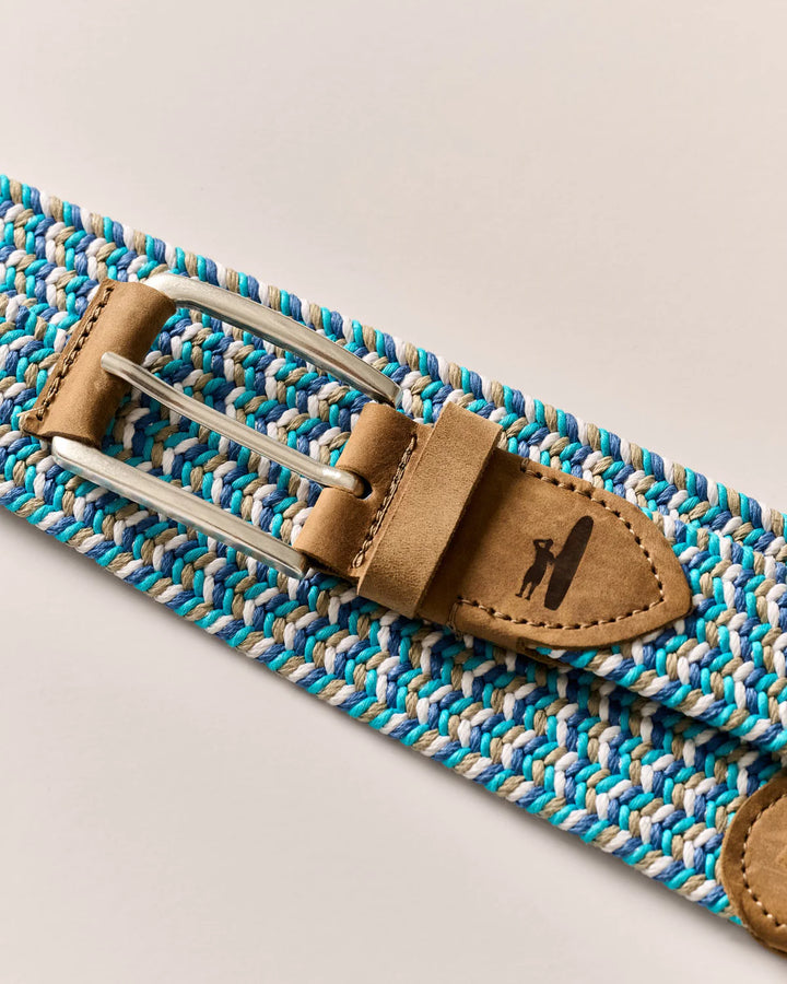 Johnnie-O Cotton Stretch Belt: Bluegrass